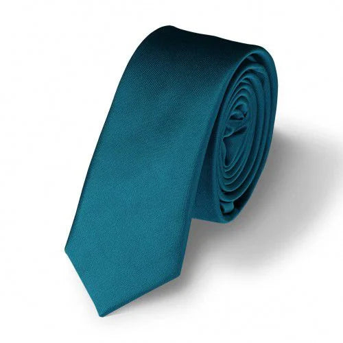 Gravata Tradicional Lisa Azul Petróleo