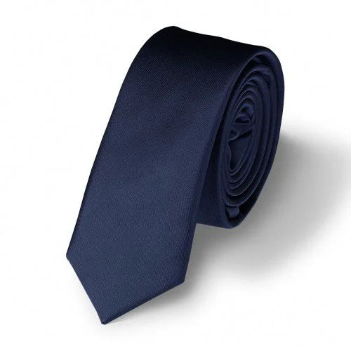 Gravata Tradicional Lisa Azul Marinho