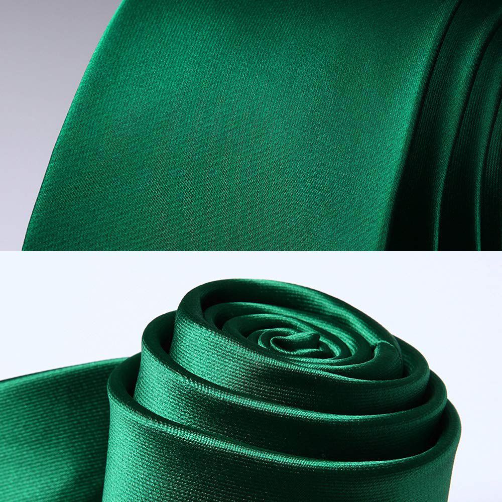 Gravata Tradicional e Lenço Verde Bandeira