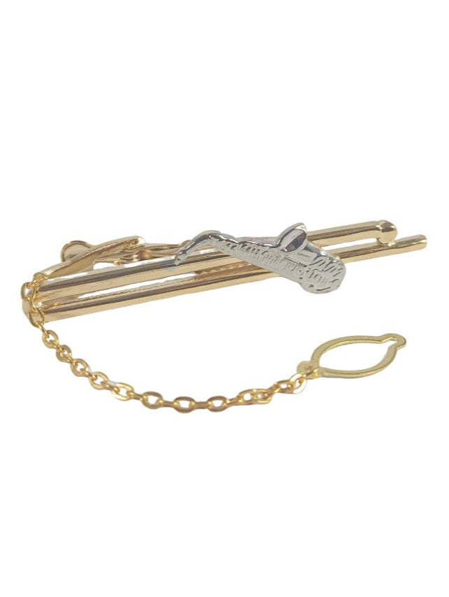 Prendedor de Gravatas Saxofone