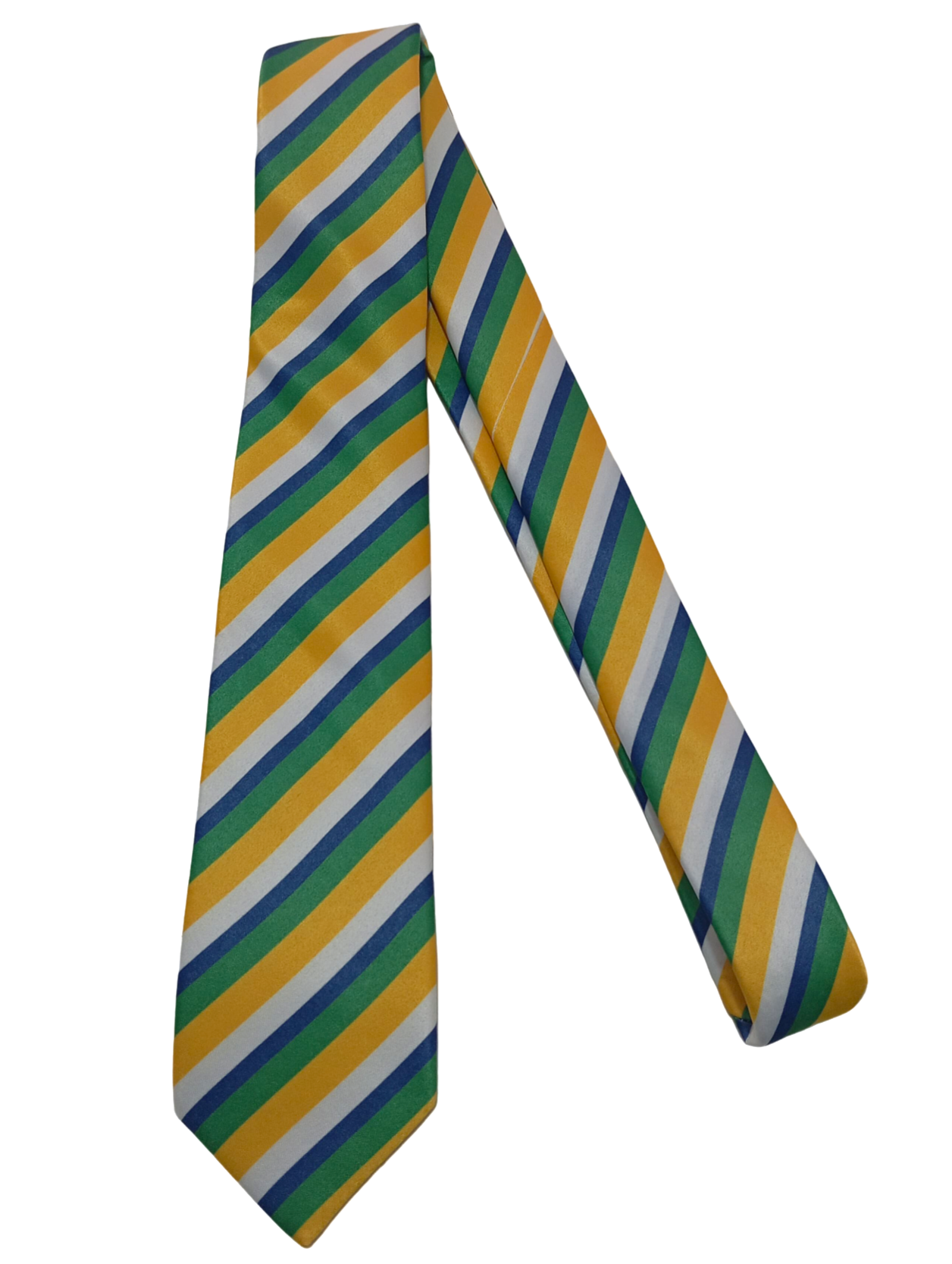 Gravata Tradicional Lisa Cores Bandeira do Brasil