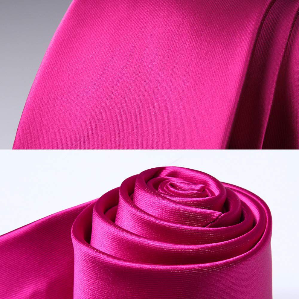 Gravata Tradicional e Lenço Rosa Pink