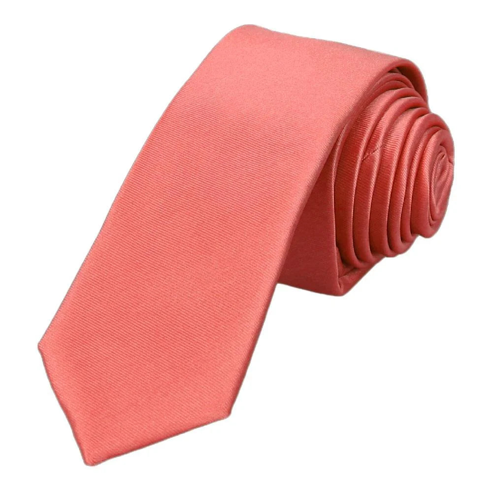 Gravata Tradicional Lisa Coral