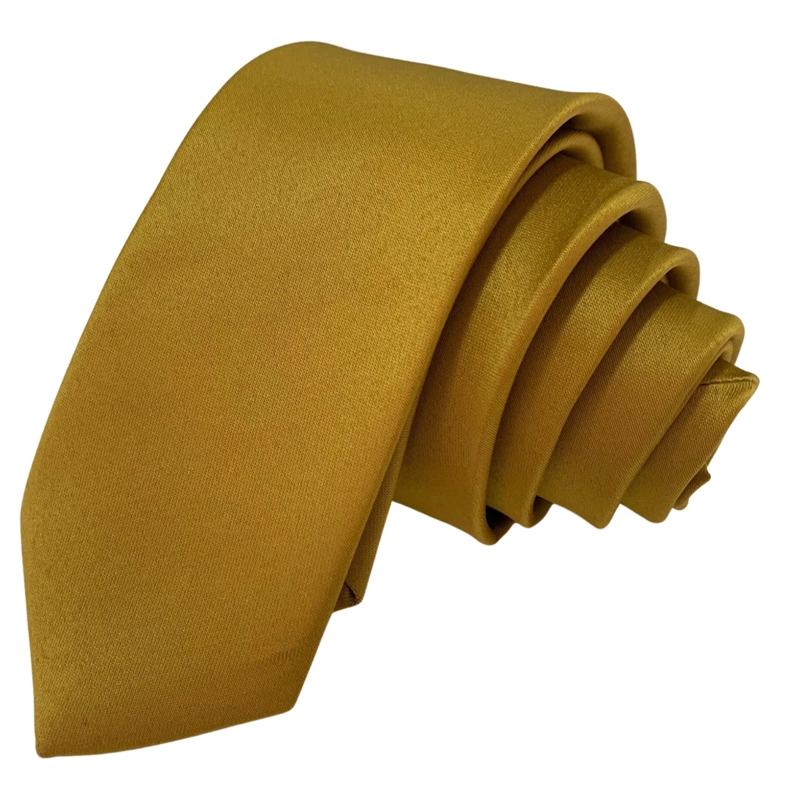 Gravata Tradicional Lisa Dourada