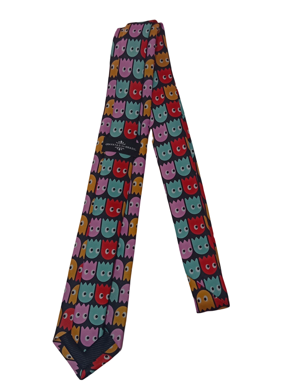 Gravata Tradicional Lisa Pac Man, Divertida, Engraçada, Desenhos Animados