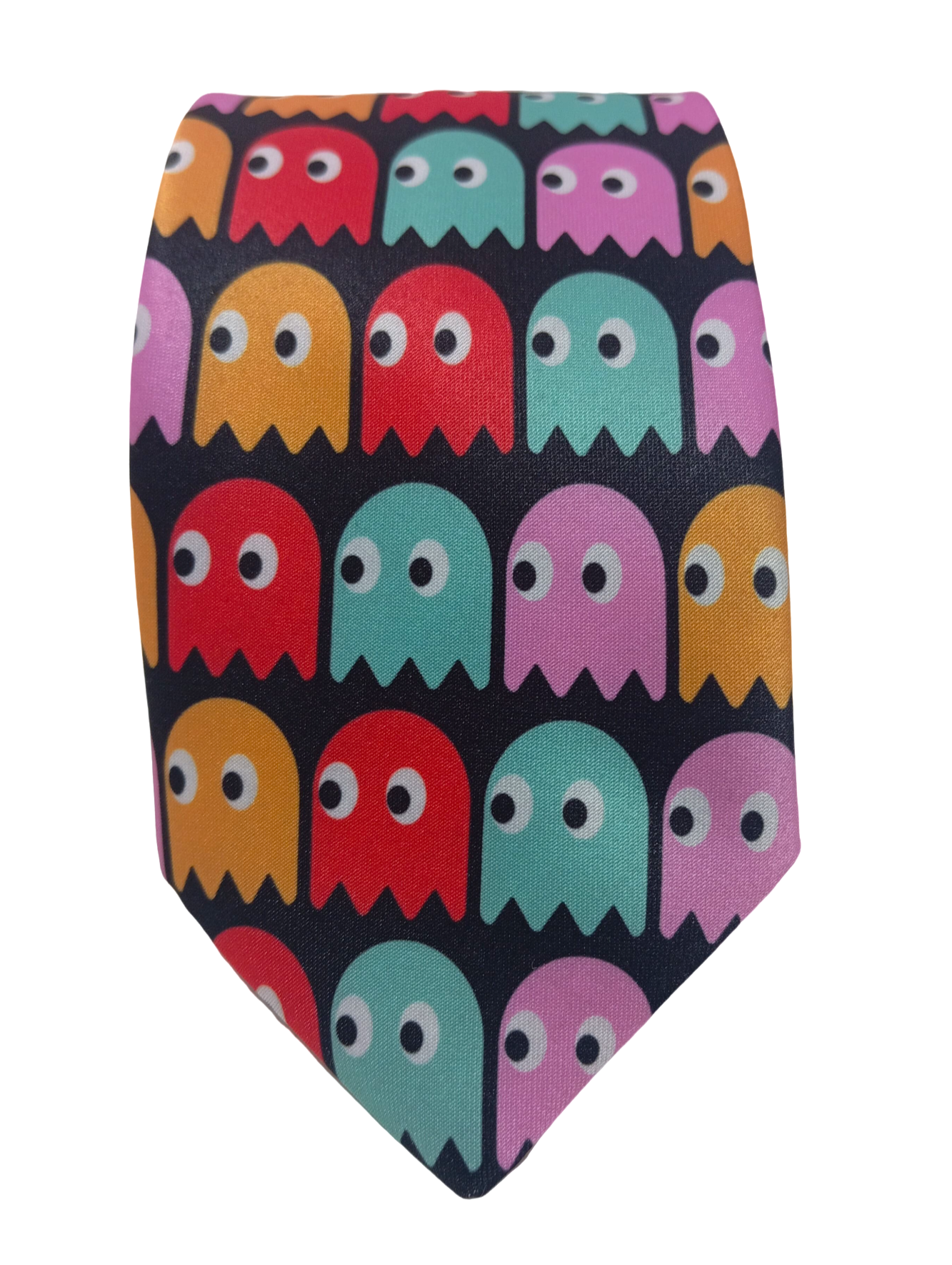 Gravata Tradicional Lisa Pac Man, Divertida, Engraçada, Desenhos Animados